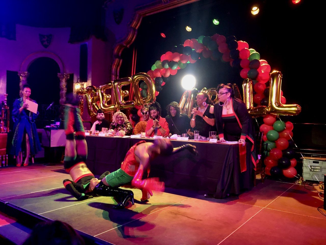 [Picture] Legendary dancers showed off their Pan-African flag colors in an epic vogue-off in front of the judges at the 1st Annual Freedom Ball